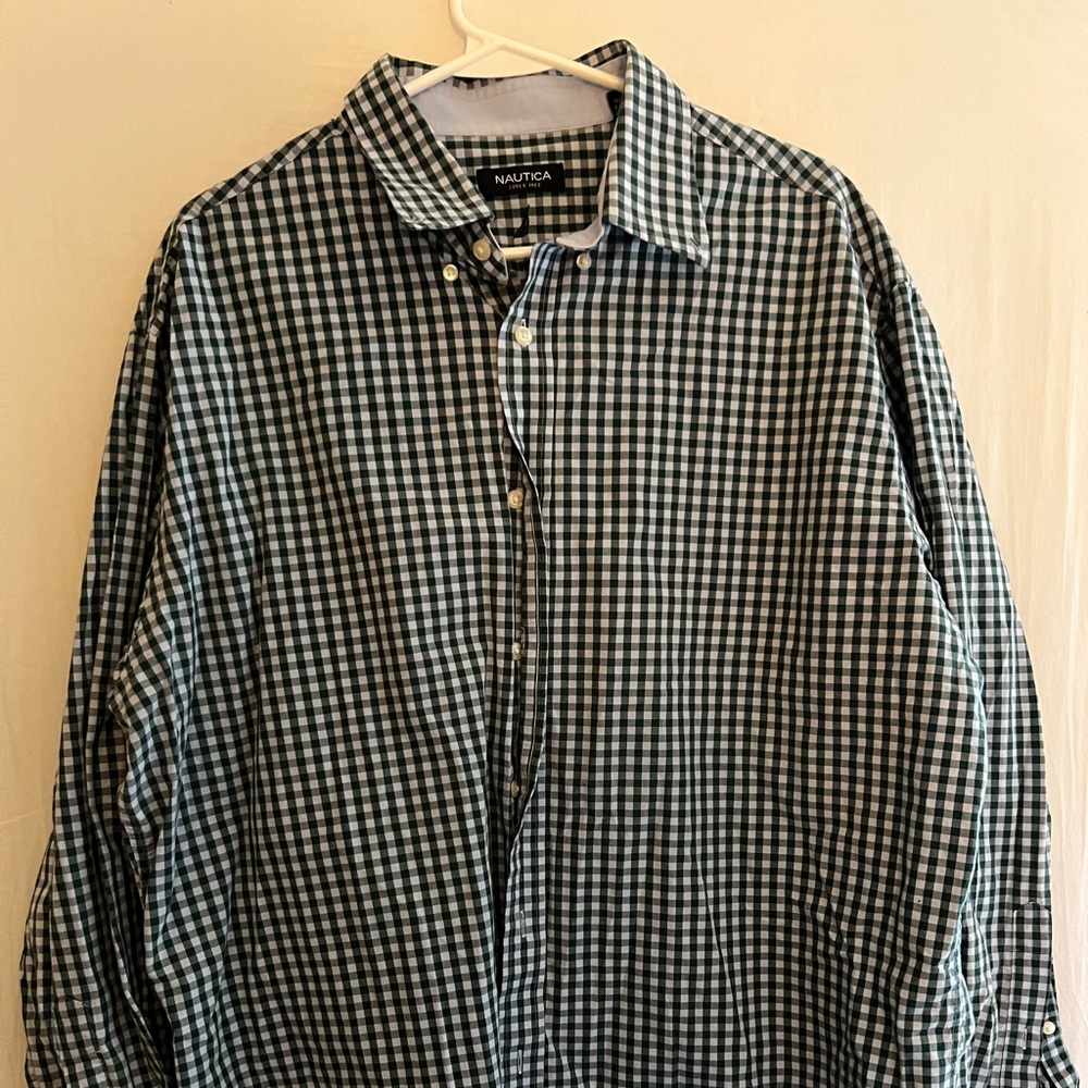 NAUTICA plaid long sleeve shirt